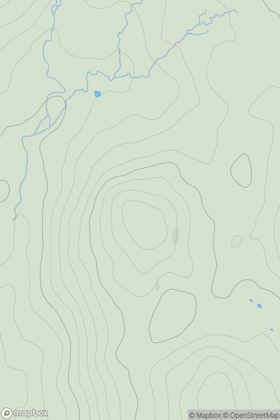 Thumbnail image for Disgwylfa [Llandovery to Monmouth] showing contour plot for surrounding peak